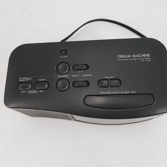 SONY DREAM MACHINE ICF-C740 Clock Radio AM/FM Digital Dual Alarm Backup Battery - Picture 5 of 10